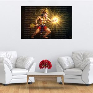 Dynamic Hanuman Gada Canvas | Hanuman | Hindu God | Spiritual Art | Home Decor | Single Panel Canvas Nepal | Custom Canvas Print Nepal | Wall Painting | wall art nepal | Wallpaper Nepal | Stunning Mural print