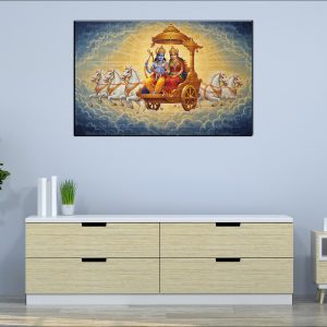 Ram Sita Chariot Canvas | Krishna | Arjuna | Hindu Gods | Spiritual Art | Home Decor | Single Panel Canvas Nepal | Custom Canvas Print Nepal | Wall Painting | wall art nepal | Wallpaper Nepal | Stunning Mural print