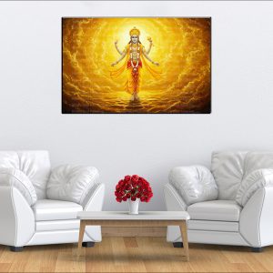Radiant Vishnu Aura Canvas | Vishnu | Hindu God | Spiritual Art | Home Decor | Single Panel Canvas Nepal | Custom Canvas Print Nepal | Wall Painting | wall art nepal | Wallpaper Nepal | Stunning Mural print