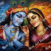 Dynamic Radha Krishna Flute Canvas - Image 2