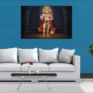 Serene Hanuman Standing Canvas | Hanuman | Hindu God | Spiritual Art | Home Decor | Single Panel Canvas Nepal | Custom Canvas Print Nepal | Wall Painting | wall art nepal | Wallpaper Nepal | Stunning Mural print