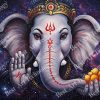 Cosmic Blessing Ganesh Canvas - Image 2