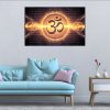 Energetic Om Symbol Canvas | Om | Aum | Hindu Symbols | Spiritual Art | Home Decor | Single Panel Canvas Nepal | Custom Canvas Print Nepal | Wall Painting | wall art nepal | Wallpaper Nepal | Stunning Mural print