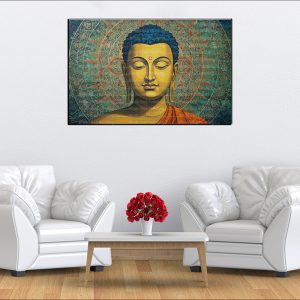 Serene Buddha Mandala Canvas | Buddha | Spiritual Art | Home Decor | Single Panel Canvas Nepal | Custom Canvas Print Nepal | Wall Painting | wall art nepal | Wallpaper Nepal | Stunning Mural print