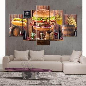 Food and Drink Feast Canvas Print