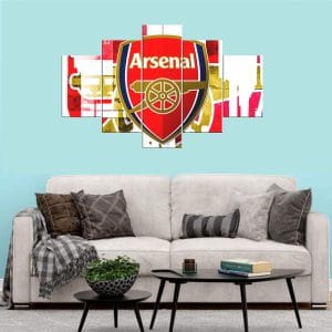 Arsenal FC Crest Canvas Print | Arsenal Crest Canvas | Football Club Art | Arsenal FC | Arsenal | Club Crest | Gunners | Football | Soccer | Sports Art | Home Decor | Custom Canvas Print Nepal | Custom Murals Print Nepal