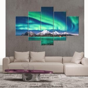 Moonlit Ocean Waves Canvas Print | Nature Art | Ocean Canvas | Moonlit Waves | Night Seascape | Tranquil Scene | Custom Canvas and Murals Print Nepal