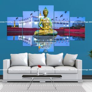 Lumbini Buddha Canvas | Lumbini | Buddha | Birthplace of Buddha | Nepal | Temple | Spiritual Art | Home Decor | Multi Panel Canvas Nepal | Custom Canvas Print Nepal | Wall Painting | wall art nepal