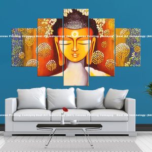 Colorful Abstract Buddha Canvas | Buddha | Abstract | Colorful | Modern Art | Spiritual Art | Home Decor | Multi Panel Canvas Nepal | Custom Canvas Print Nepal | Wall Painting | wall art nepal