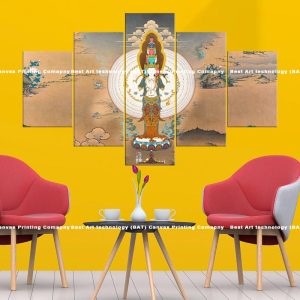 Bodhisattva Mandala Canvas | Bodhisattva | Mandala | Spiritual Art | Buddhist Art | Cosmic Design | Home Decor | Multi Panel Canvas Nepal | Custom Canvas Print Nepal | Wall Painting | wall art nepal