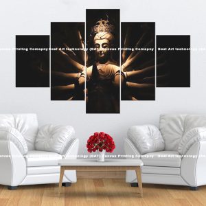 Avalokiteśvara Multi-Arm Canvas | Avalokiteśvara | Chenrezig | Bodhisattva | Compassion | Buddhist Art | Home Decor | Multi Panel Canvas Nepal | Custom Canvas Print Nepal | Wall Painting | wall art nepal