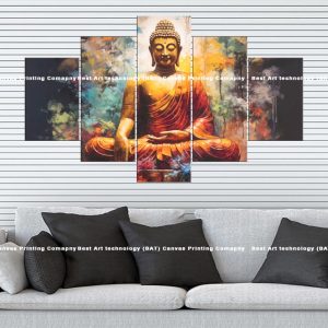 Watercolor Buddha Canvas | Buddha | Watercolor | Meditation | Spiritual Art | Home Decor | Multi Panel Canvas Nepal | Custom Canvas Print Nepal | Wall Painting | wall art nepal