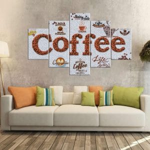 Vintage Coffee Collage Canvas Print | Coffee Canvas Art | Kitchen Decor | Coffee | Espresso | Cappuccino | Vintage | Typography | Food and Beverage Art | Home Decor | Custom Canvas Print Nepal | Custom Murals Print Nepal