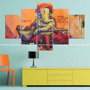Ganesh Sitar Sanskrit Art | Ganesh | Lord Ganesh | Sitar Art | Sanskrit Art | Hindu God | Spiritual Art | Home Decor | Custom Canvas Print Nepal | Custom Murals Print Nepal | Wallpaper Art | Wall Painting | wall art nepal