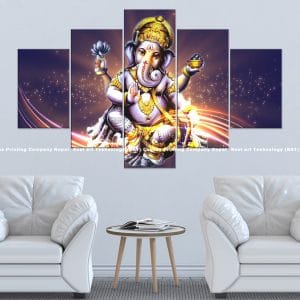 Ganesh Light Trails Canvas | Ganesh | Lord Ganesh | Light Art | Trail Art | Hindu God | Spiritual Art | Home Decor | Custom Canvas Print Nepal | Custom Murals Print Nepal | Wallpaper Art | Wall Painting | wall art nepal