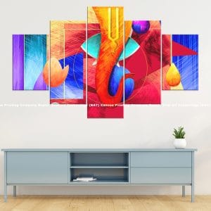 Ganesh Modern Art Canvas | Ganesh | Lord Ganesh | Modern Art | Abstract Art | Hindu God | Spiritual Art | Home Decor | Custom Canvas Print Nepal | Custom Murals Print Nepal | Wallpaper Art | Wall Painting | wall art nepal