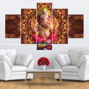 Ganesh Temple Canvas | Ganesh | Lord Ganesh | Temple Art | Hindu God | Spiritual Art | Home Decor | Custom Canvas Print Nepal | Custom Murals Print Nepal | Wallpaper Art | Wall Painting | wall art nepal