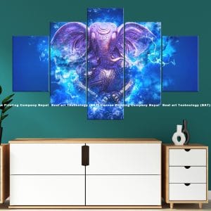 Ganesh Lightning Abstract Art | Ganesh | Lord Ganesh | Lightning Art | Abstract Art | Hindu God | Spiritual Art | Home Decor | Custom Canvas Print Nepal | Custom Murals Print Nepal | Wallpaper Art | Wall Painting | wall art nepal