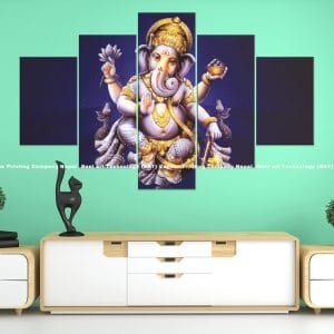 Ganesh Lotus Offering Canvas | Ganesh | Lord Ganesh | Lotus Art | Offering Art | Hindu God | Spiritual Art | Home Decor | Custom Canvas Print Nepal | Custom Murals Print Nepal | Wallpaper Art | Wall Painting | wall art nepal