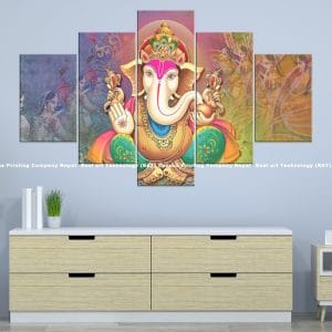 Ganesh Pastel Figures Canvas | Ganesh | Lord Ganesh | Pastel Art | Figure Art | Hindu God | Spiritual Art | Home Decor | Custom Canvas Print Nepal | Custom Murals Print Nepal | Wallpaper Art | Wall Painting | wall art nepal