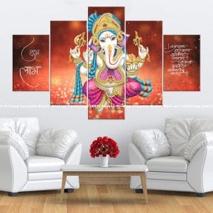 Ganesh Sanskrit Texture Canvas | Ganesh | Lord Ganesh | Sanskrit Art | Texture Art | Hindu God | Spiritual Art | Home Decor | Custom Canvas Print Nepal | Custom Murals Print Nepal | Wallpaper Art | Wall Painting | wall art nepal