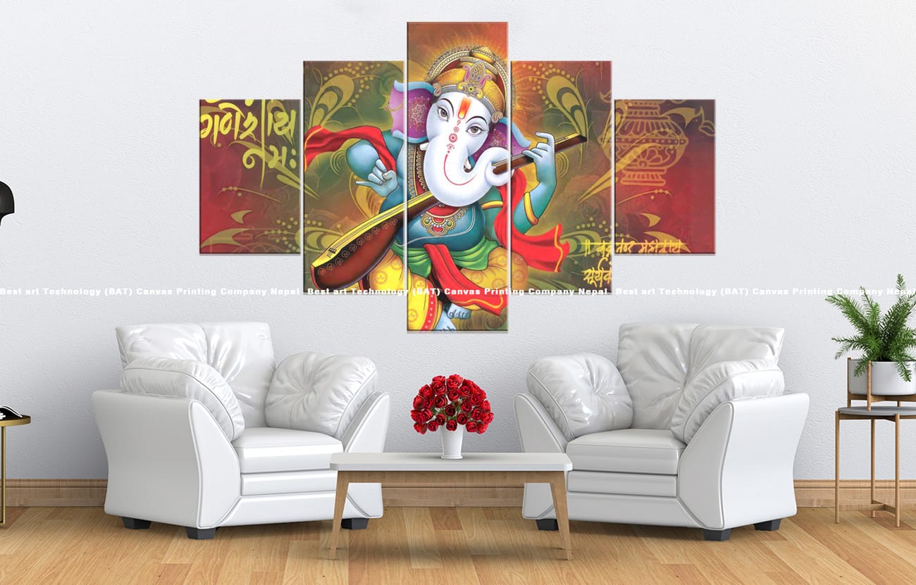 Ganesh Sitar Sanskrit Canvas Ganesh Sitar Sanskrit Canvas | Ganesh | Lord Ganesh | Sitar Art | Sanskrit Art | Hindu God | Spiritual Art | Home Decor | Custom Canvas Print Nepal | Custom Murals Print Nepal | Wallpaper Art | Wall Painting | wall art nepal