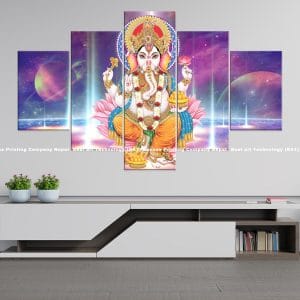 Ganesh Space Theme Canvas | Ganesh | Lord Ganesh | Space Art | Cosmic Art | Hindu God | Spiritual Art | Home Decor | Custom Canvas Print Nepal | Custom Murals Print Nepal | Wallpaper Art | Wall Painting | wall art nepal