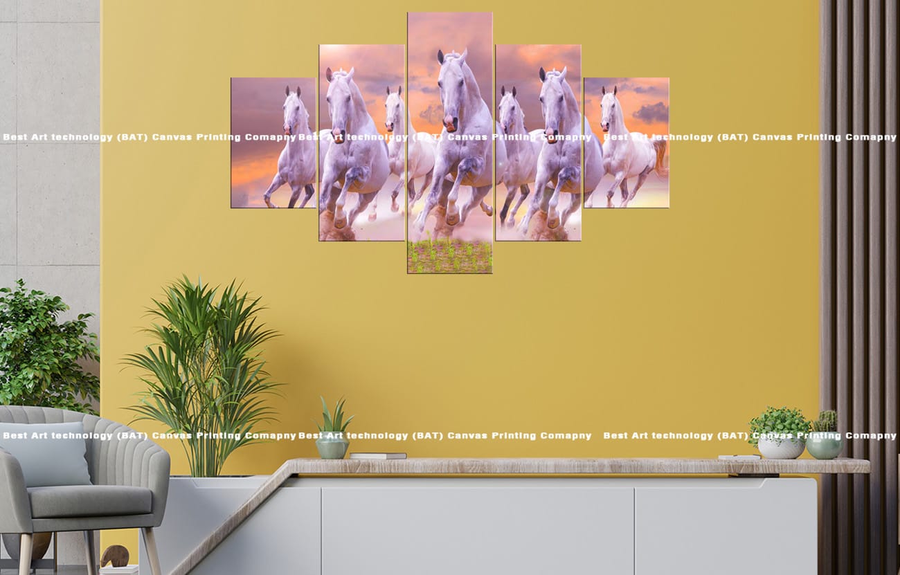 7 Running Horses Canvas 7 Running Horses Canvas Print | Six Horses | Sunset | Field | Galloping | Animal Art | Home Decor | Custom Canvas Print Nepal | Custom Murals Print Nepal | Wallpaper Art