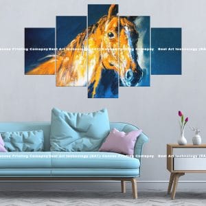 Abstract Horse Head Canvas Print | Abstract Horse | Horse Portrait | Colorful | Modern Art | Animal Art | Home Decor | Custom Canvas Print Nepal | Custom Murals Print Nepal | Wallpaper Art