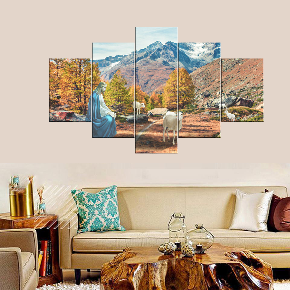Shepherdess Jesus Autumn Mountain Canvas Shepherdess Jesus Autumn Mountain Canvas | Mountain Art | Autumn Decor | Shepherdess Painting | Jesus Art | Religious Canvas | Nature Canvas | Multi Panel Art | Home Decor | Single Panel Canvas Nepal | Custom Canvas Print Nepal | Wall Painting | wall art nepal | Wallpaper Nepal | Stunning Mural print