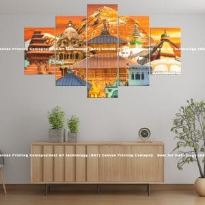 Pashupatinath Temple Nepal Canvas Print | Nepal Art | Pashupatinath Temple | Kathmandu | Nepal | Hindu Temple | Sacred | Sunrise | Sunset | Home Decor | Custom Canvas Print Nepal | Custom Murals Print Nepal