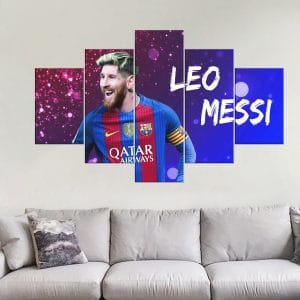 Lionel Messi Smile Canvas Print | Lionel Messi Canvas | Football Star Art | Messi | FC Barcelona | Smile | Joy | Soccer | Sports Art | Home Decor | Custom Canvas Print Nepal | Custom Murals Print Nepal