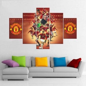 Manchester United Legends Canvas Print | Man Utd Legends Canvas | Football Club Art | Manchester United | Man Utd | Legends | Sir Alex Ferguson | Old Trafford | Club Crest | Football | Soccer | Sports Art | Home Decor | Custom Canvas Print Nepal | Custom Murals Print Nepal