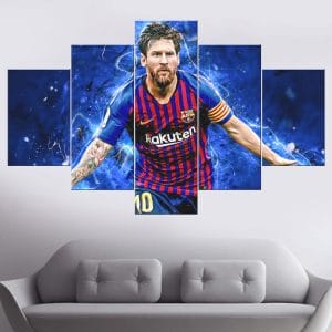 Lionel Messi Stance Canvas Print | Lionel Messi Canvas | Football Star Art | Messi | FC Barcelona | Stance | Legend | Soccer | Sports Art | Home Decor | Custom Canvas Print Nepal | Custom Murals Print Nepal