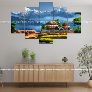 Himalayan Valley Nepal Canvas Print | Nepal Art | Nepali Village | Himalayan Valley | Mountains | Landscape | Rural Nepal | Home Decor | Custom Canvas Print Nepal | Custom Murals Print Nepal