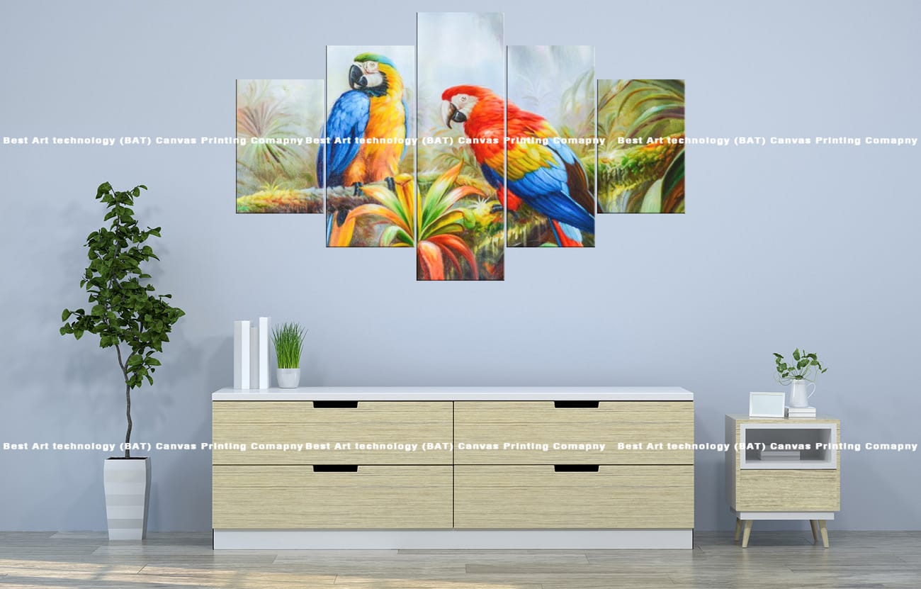 Colorful Macaw Parrots Canvas Colorful Macaw Parrots Canvas Print | Parrot Canvas Art | Bird Wall Decor | Macaw Parrots | Parrots | Colorful Birds | Tropical Birds | Bird Art | Animal Art | Nature Art | Home Decor | Custom Canvas Print Nepal | Custom Murals Print Nepal