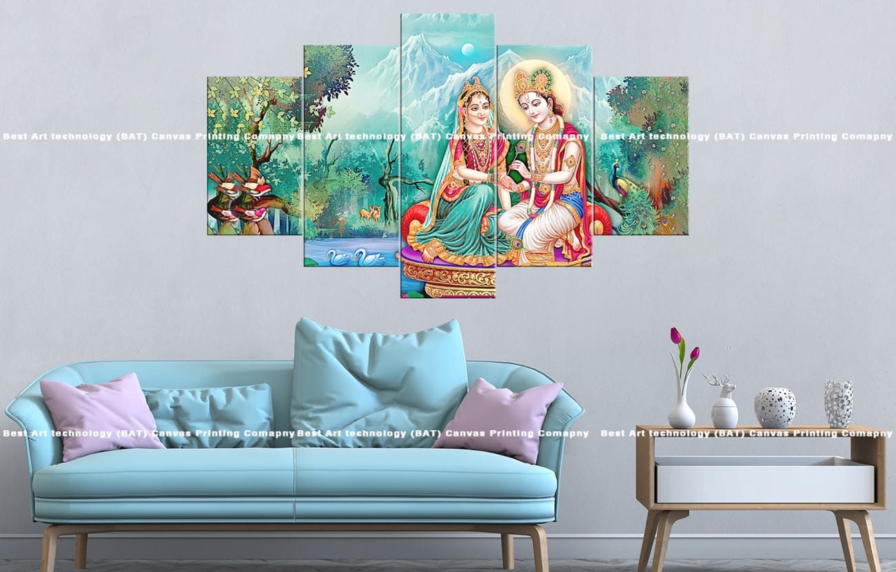 Sita Ram Forest Canvas Print Sita Ram Forest Canvas Print | Hindu Art | Rama | Sita | Forest | Mountains | Swans | Hanuman | Divine Couple | Religious Canvas Print | Wallpaper | Home Decor | Custom Canvas Print Nepal | Custom Murals Print Nepal