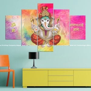Ganesh Mantra Canvas | Ganesh | Lord Ganesh | Mantra | Om Gam Ganapataye Namaha | Hindu God | Spiritual Art | Home Decor | Custom Canvas Print Nepal | Custom Murals Print Nepal | Wallpaper Art | Wall Painting | wall art nepal