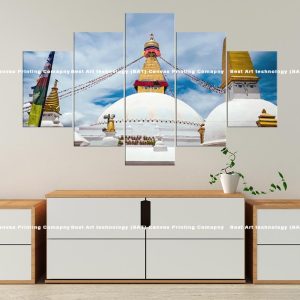 Boudhanath Stupa Canvas | Boudhanath | Stupa | Kathmandu | Nepal | Buddhist Art | Home Decor | Multi Panel Canvas Nepal | Custom Canvas Print Nepal | Wall Painting | wall art nepal
