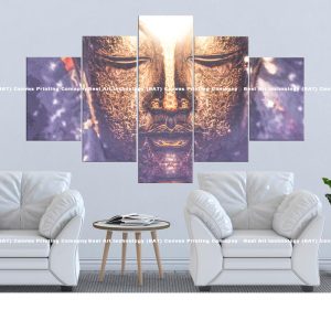 Serene Buddha Face Canvas | Buddha Canvas | Spiritual Decor | Tranquil Art | Close-Up Buddha | Multi Panel Art | Home Decor | Single Panel Canvas Nepal | Custom Canvas Print Nepal | Wall Painting | wall art nepal | Wallpaper Nepal | Stunning Mural print