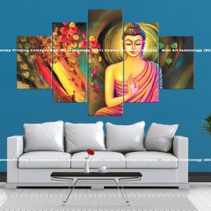 Tranquil Buddha Multi Panel Canvas | Buddha Canvas | Spiritual Decor | Tranquil Wall Art | Multi Panel Art | Home Decor | Single Panel Canvas Nepal | Custom Canvas Print Nepal | Wall Painting | wall art nepal | Wallpaper Nepal | Stunning Mural print