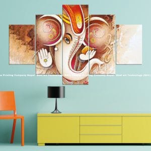 Ganesh Abstract Canvas | Ganesh | Lord Ganesh | Hindu God | Abstract Art | Spiritual Art | Home Decor | Custom Canvas Print Nepal | Custom Murals Print Nepal | Wallpaper Art