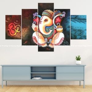 Ganesh Om Canvas | Ganesh | Lord Ganesh | Om Symbol | Hindu God | Spiritual Art | Home Decor | Custom Canvas Print Nepal | Custom Murals Print Nepal | Wallpaper Art | Wall Painting | wall art nepal