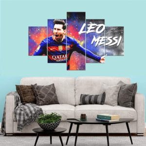 Lionel Messi Roar Canvas Print | Lionel Messi Canvas | Football Legend Art | Messi | FC Barcelona | Roar | Passion | Sports Art | Home Decor | Custom Canvas Print Nepal | Custom Murals Print Nepal