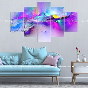 Abstract Colorful Canvas Print | Modern Art | Abstract | Colorful | Vibrant | Dynamic | Home Decor | Custom Canvas Print Nepal | Custom Murals Print Nepal